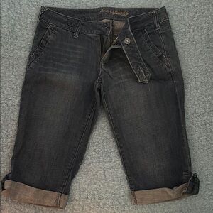 American Eagle Dark Blue Denim Shorts